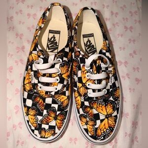 Vans Monarch Butterfly Checkered Shoes
